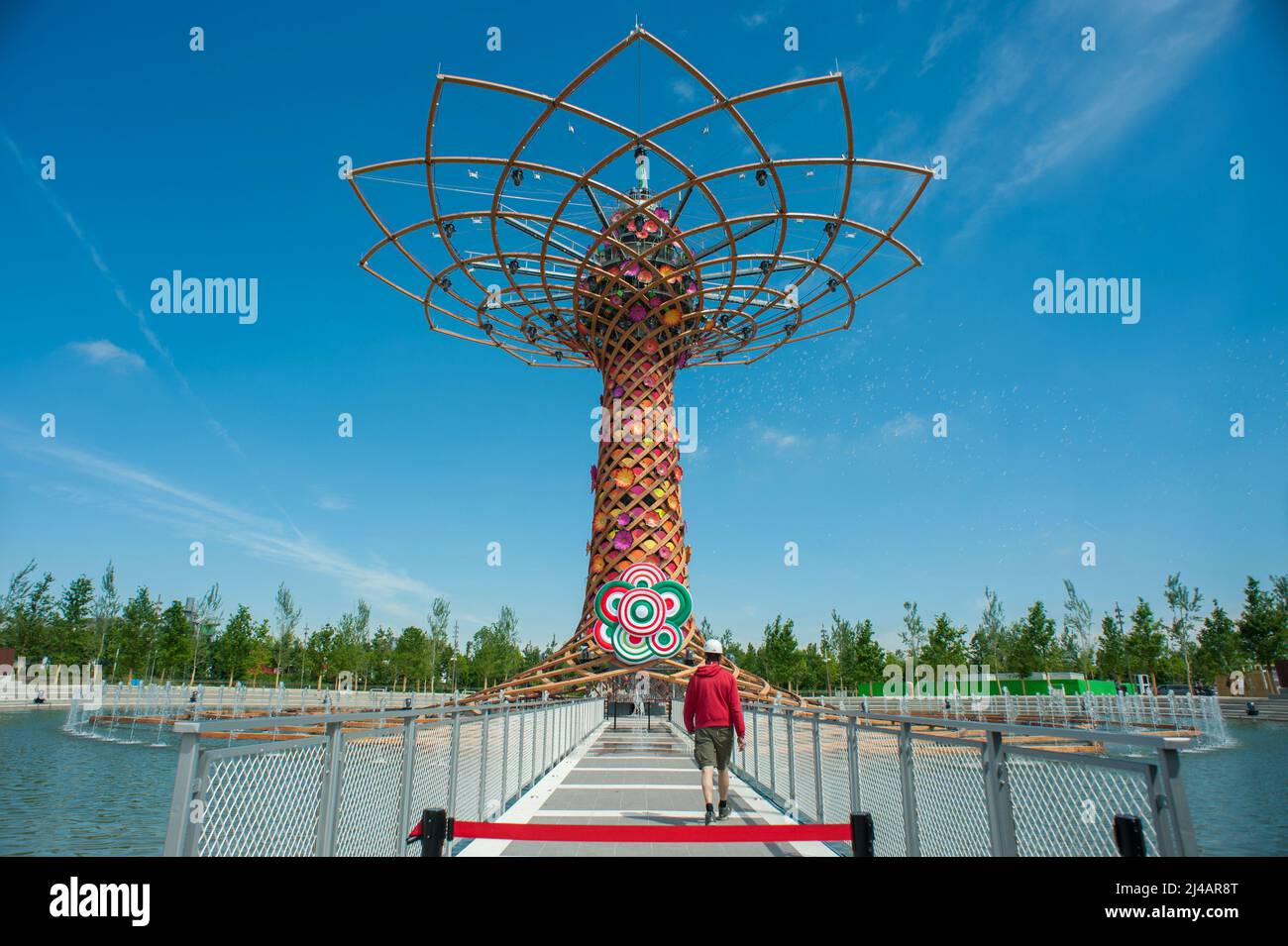 Mailand, Italien 02/05/2015: l'Albero della Vita, simbolo dell'EXPO 2015 - der Baum des Lebens, ein Symbol der EXPO 2015. ©Andrea Sabbadini Stockfoto