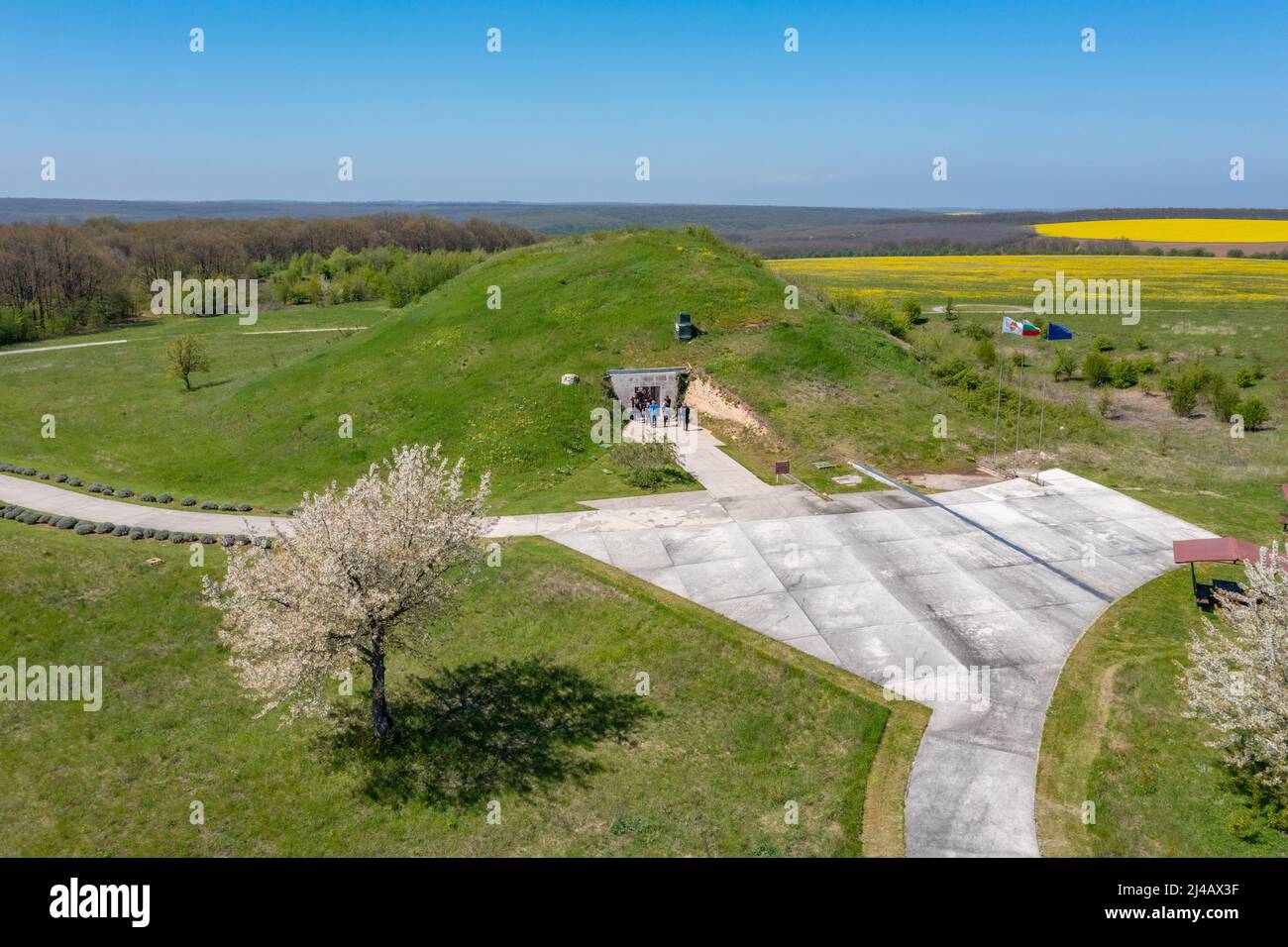 Thrakische Grabstätte von Sveshtari in Bulgarien Stockfoto