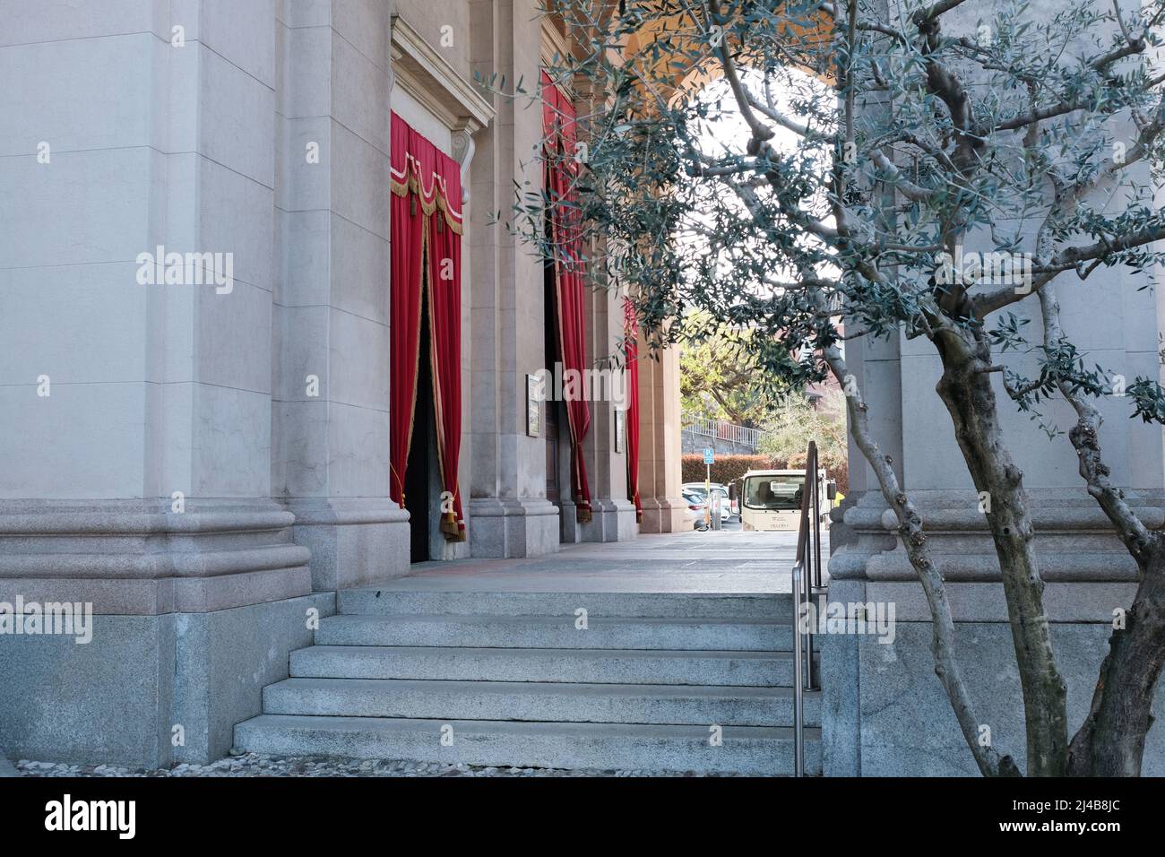 Kirche der Heiligen Cosma und Damiano in Mendrisio, Schweiz Stockfoto