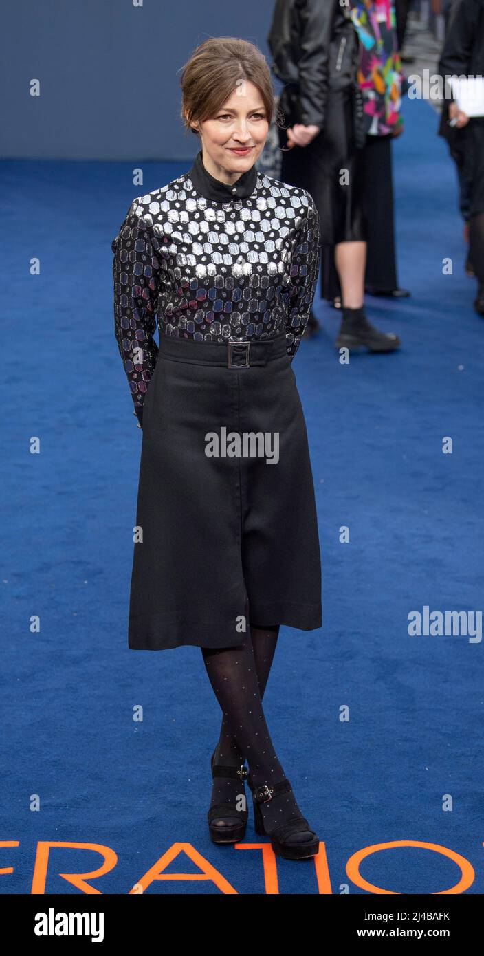 Kelly Macdonald nimmt an der britischen Premiere der „Operation Hackeat“ auf dem Curzon Mayfair am 12. April 2022 in London, England, Teil. Stockfoto