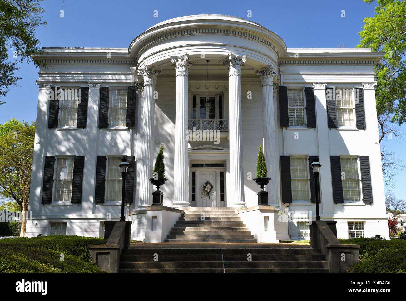 Das Anwesen des Gouverneurs von Mississippi in Jackson, Mississippi. Stockfoto
