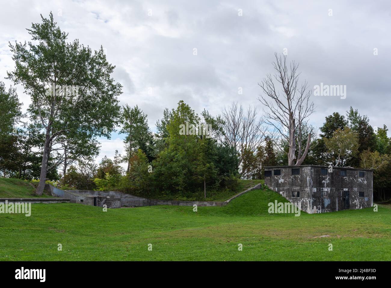 Alte Festung im Point Pleasant Park der Stadt Halifax (Nova-Scotia, Kanada) Stockfoto