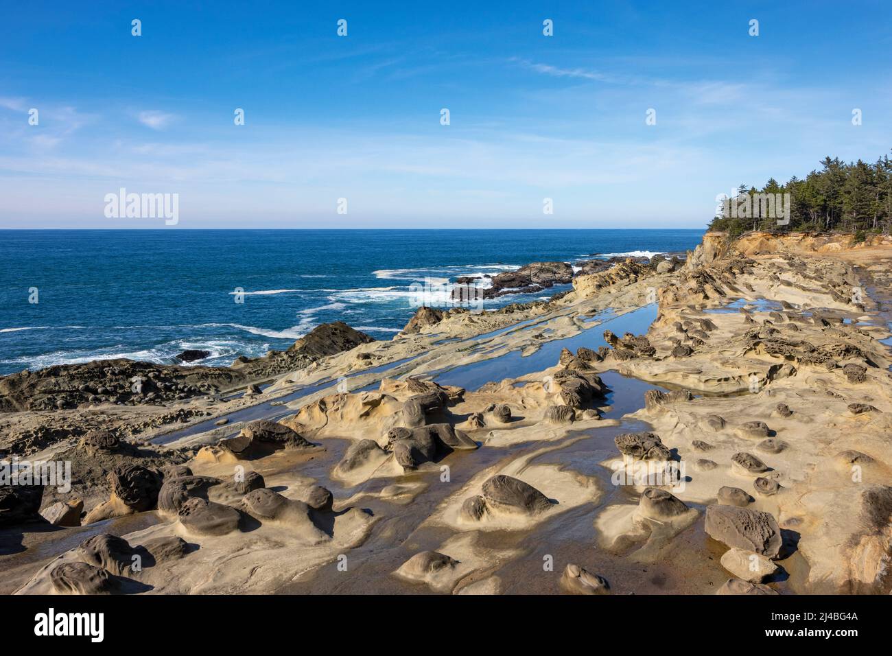 Erholungsgebiete an der Küste von Oregon, Coos Bay und North Bend Stockfoto