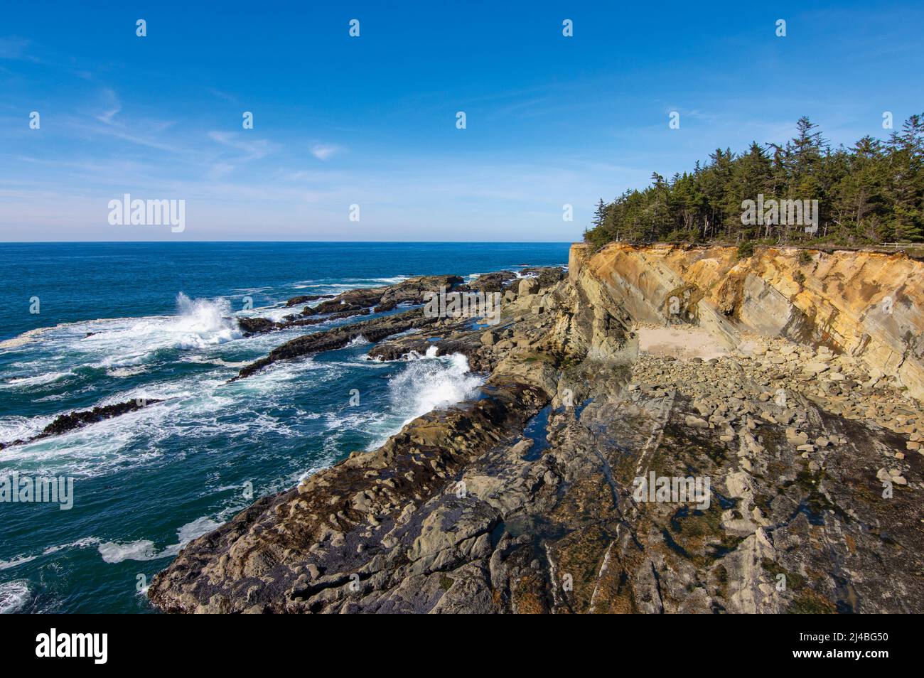 Erholungsgebiete an der Küste von Oregon, Coos Bay und North Bend Stockfoto