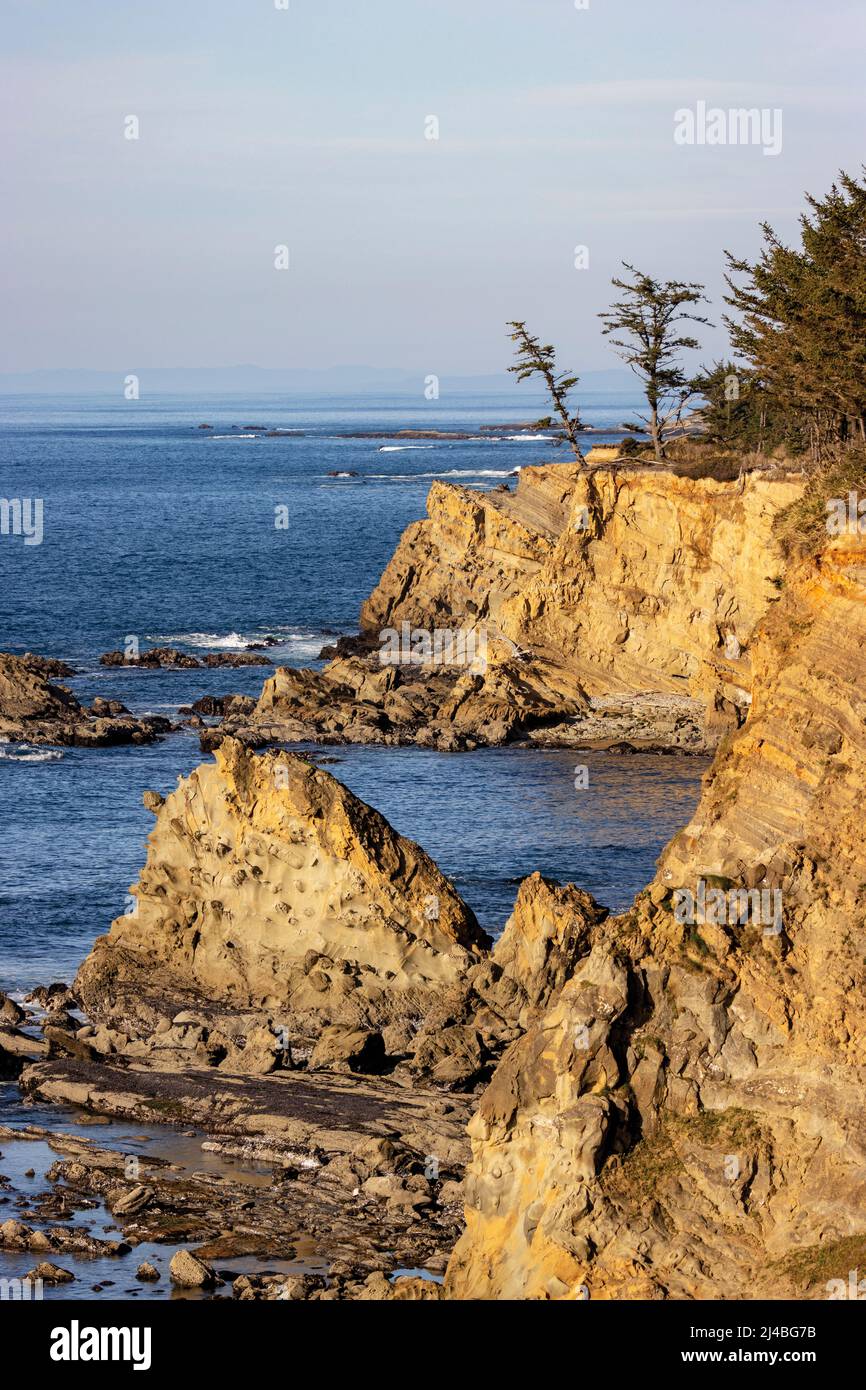 Erholungsgebiete an der Küste von Oregon, Coos Bay und North Bend Stockfoto