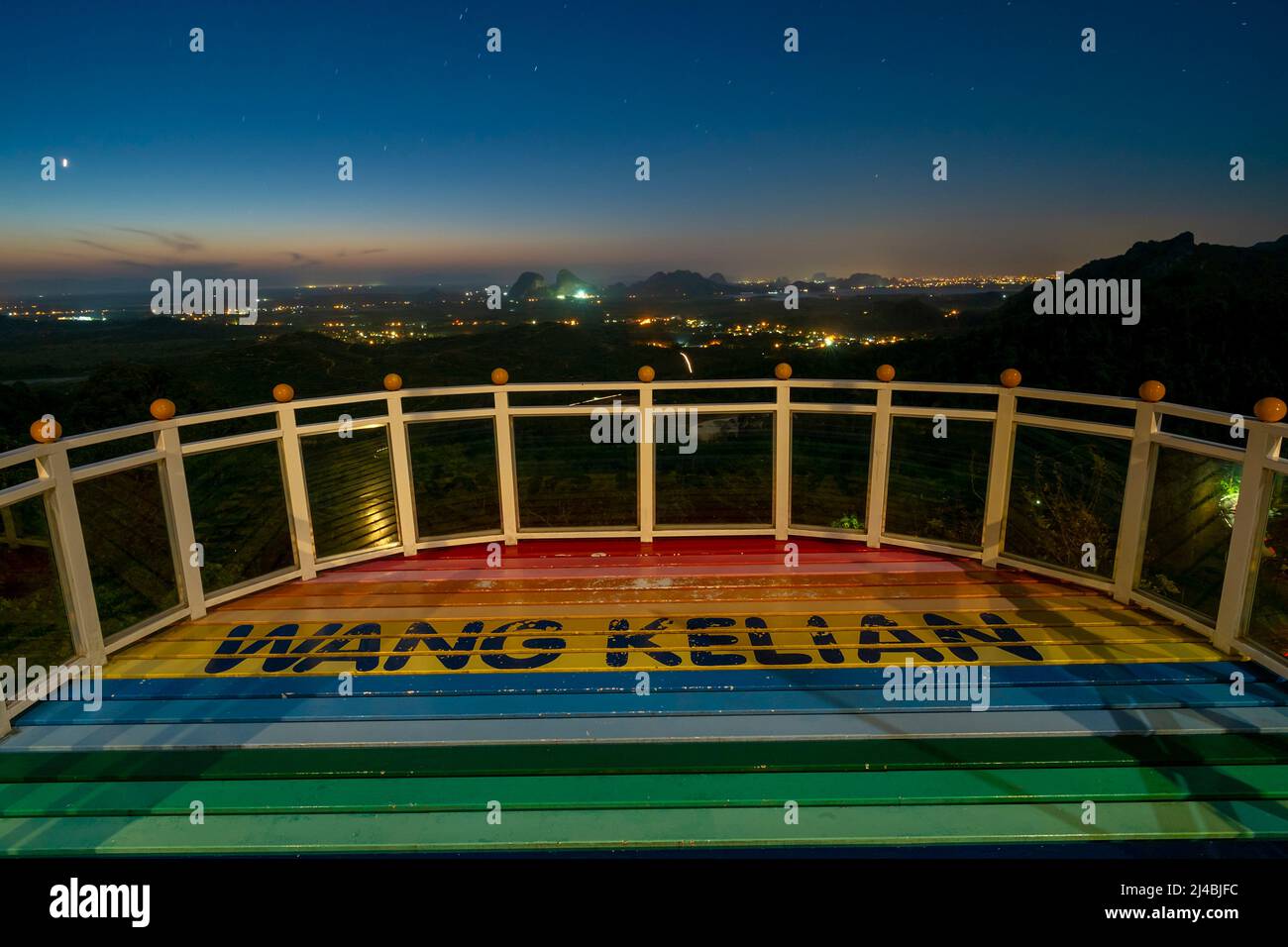 Wang Kerian Aussichtspunkt am Perlis-Staat von Malaysia Stockfoto