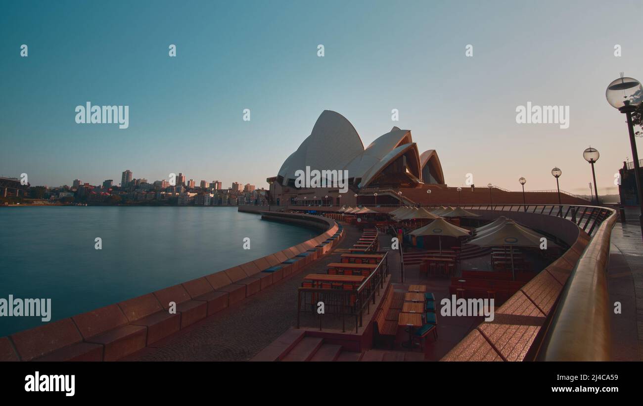 Sydney Opera House während der COVID-Sperre Stockfoto