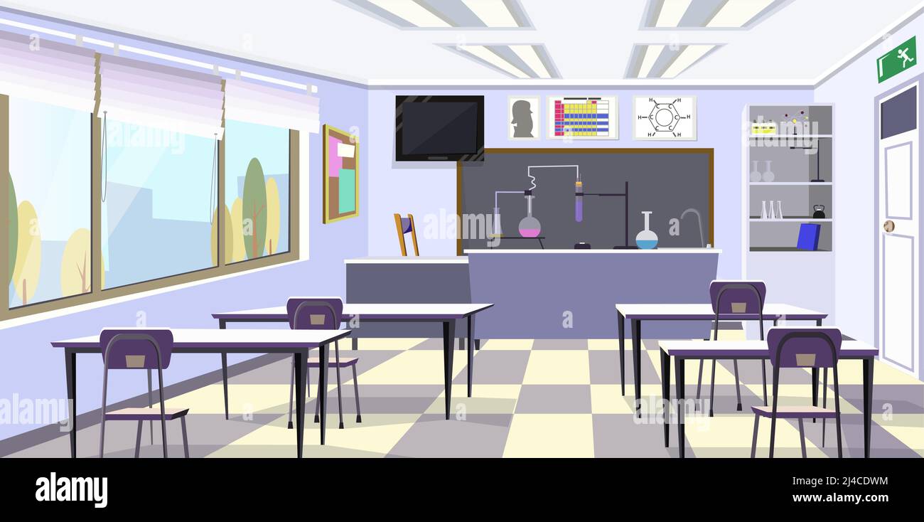 Vektorgrafik: Grüne Felder mit hohen Bäumen. Gebirgskette im Hintergrund. Naturdarstellung Stock Vektor