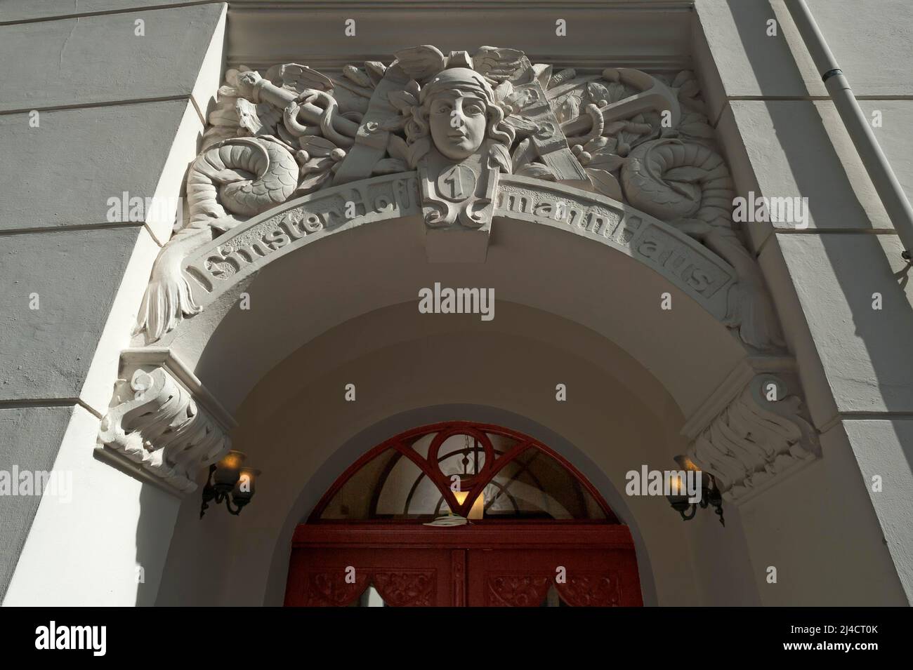Jugendstileingang, um 1900, Görlitz, Oberlausitz, Sachsen, Deutschland Stockfoto