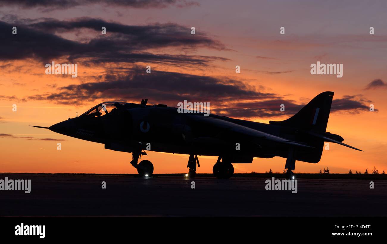 Hawker Siddeley Harrier Prototyp HS P.1127 bei RAF Wittering Stockfoto