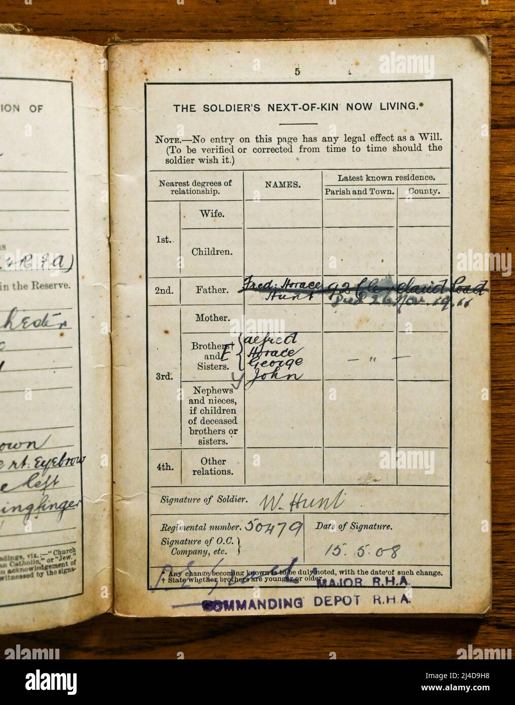 1. Weltkrieg Soldat Sgt Walter Jagd auf die Pferdebilllerie Soldaten