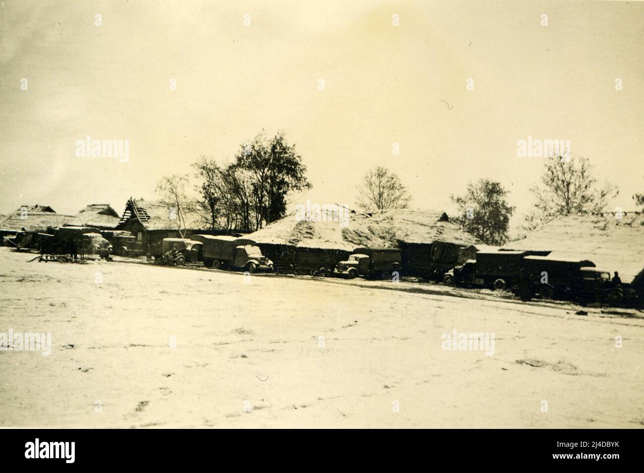 2. Weltkrieg WW2 deutsche Soldaten erobern URSS - 26. oktober 1941, wehrmacht - Operation Barbarossa - Konpagina Russland Stockfoto