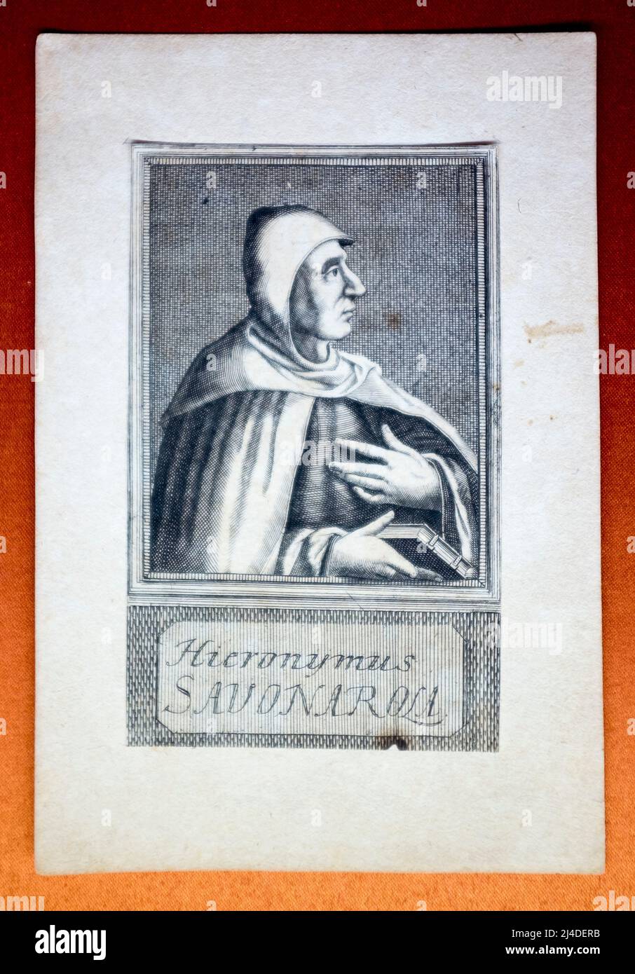 Bilder von Savanarola San Marco Museum Florenz Italien Stockfoto