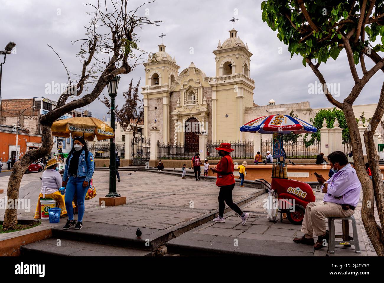 Iglesia Santa Marta (Kirche Santa Marta), Arequipa, Region Arequipa, Peru. Stockfoto