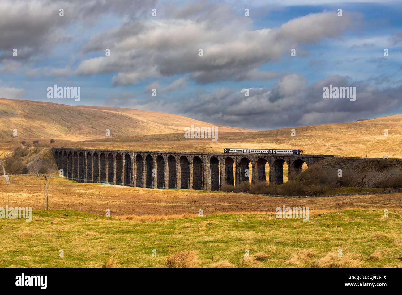 Ribblehead Viaduct, Settle Carlisle Railway, Yorkshire Dales National Park Stockfoto