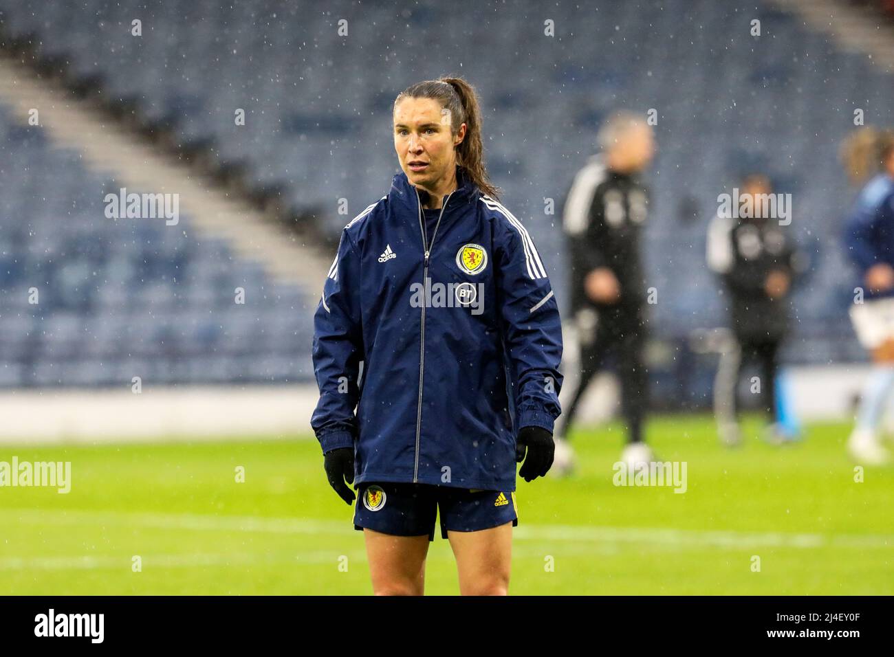 Jane Celestina Ross, schottische Profifußballerin, die für den Rangers FC in der Scottish Women's Premier League spielt. Jane Ross spielt Stürmer und pl Stockfoto