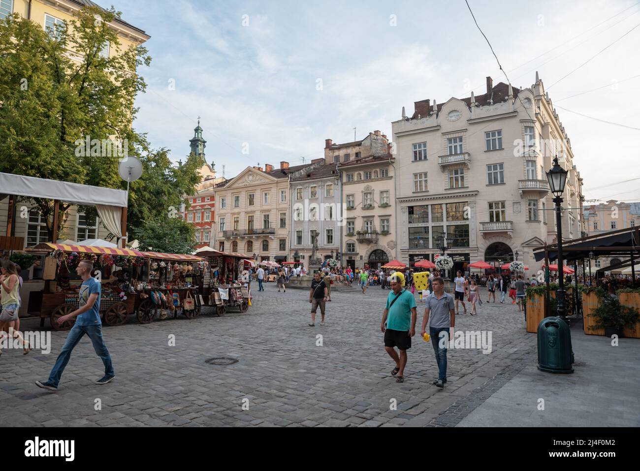 Innenstadt, Zentrum Altstadt von Lviv in der Ukraine Stockfoto