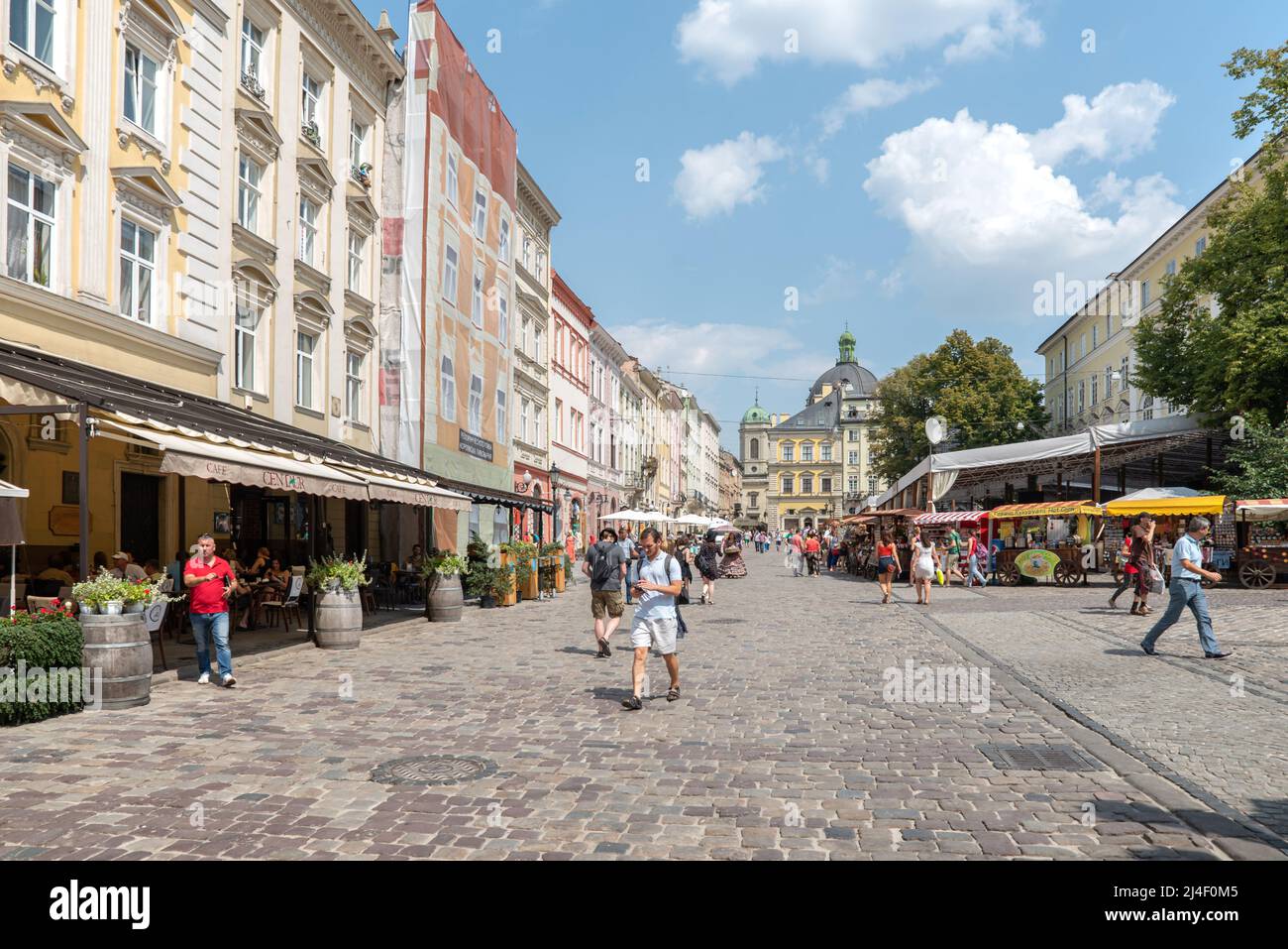 Innenstadt, Zentrum Altstadt von Lviv in der Ukraine Stockfoto