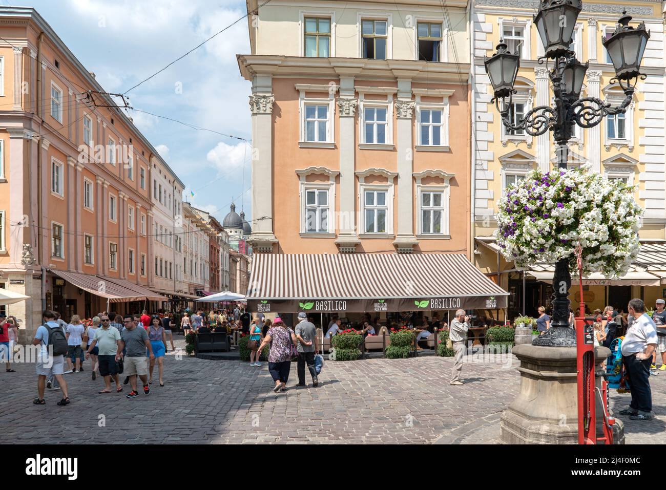 Innenstadt, Zentrum Altstadt von Lviv in der Ukraine Stockfoto