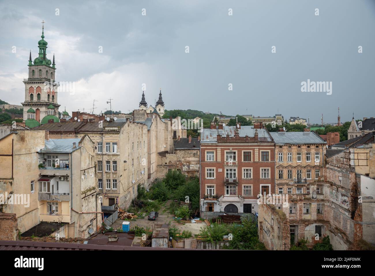 Innenstadt, Zentrum Altstadt von Lviv in der Ukraine Stockfoto