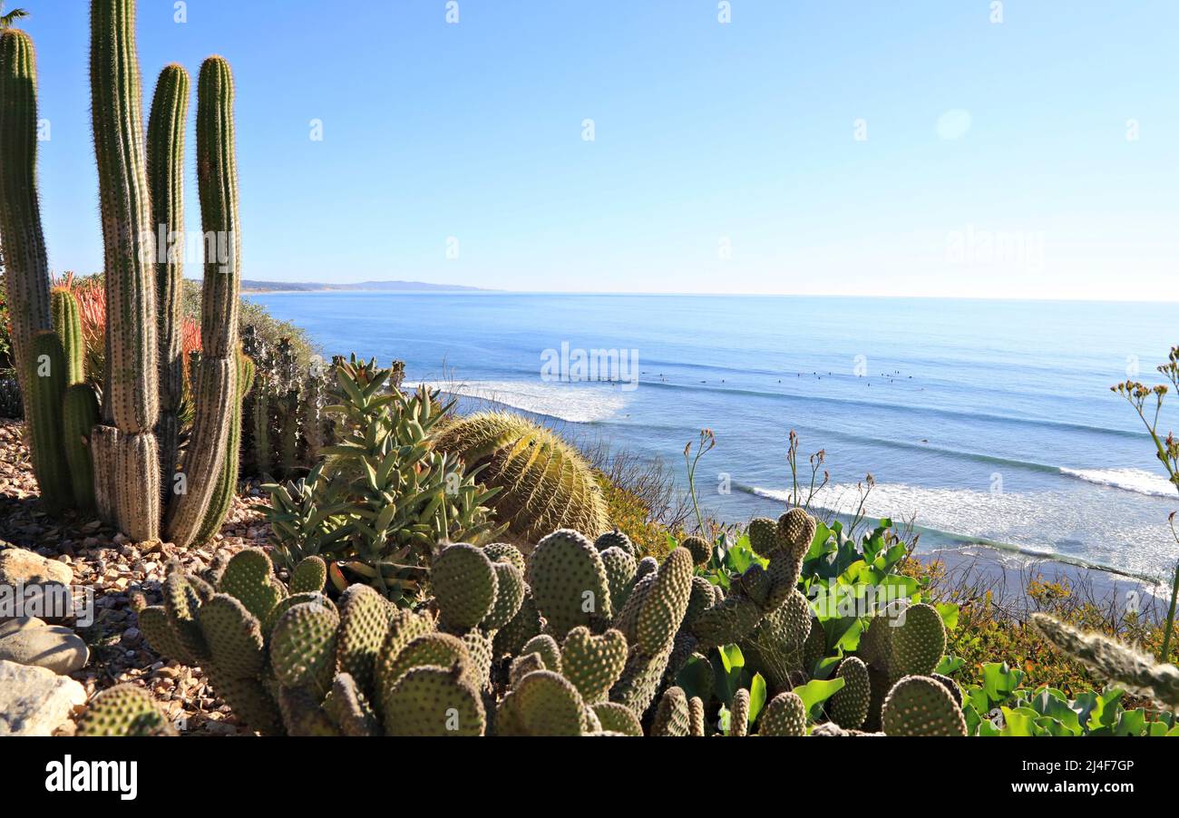 Blick auf das Meer, Kalifornien Stockfoto