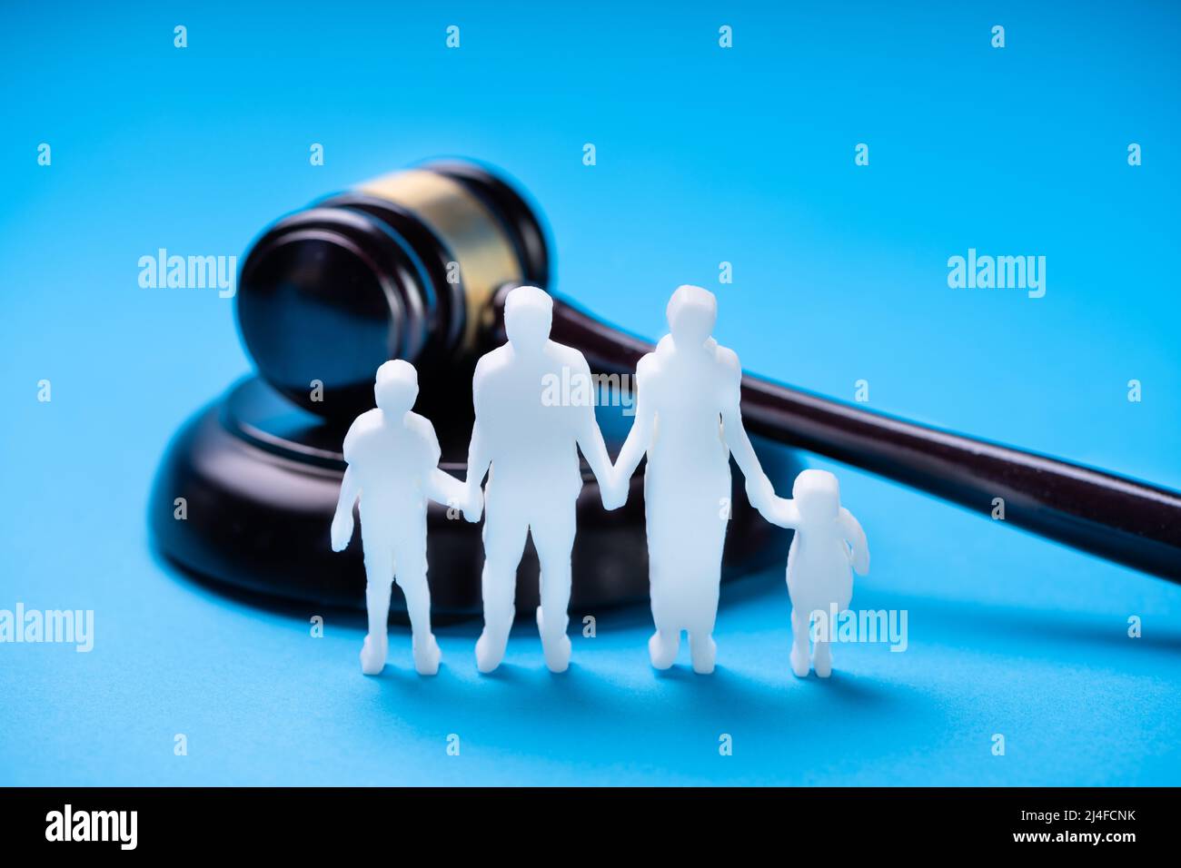 Familienrecht Und Kinderkustodie. Separate Anordnung Durch Anwalt Stockfoto