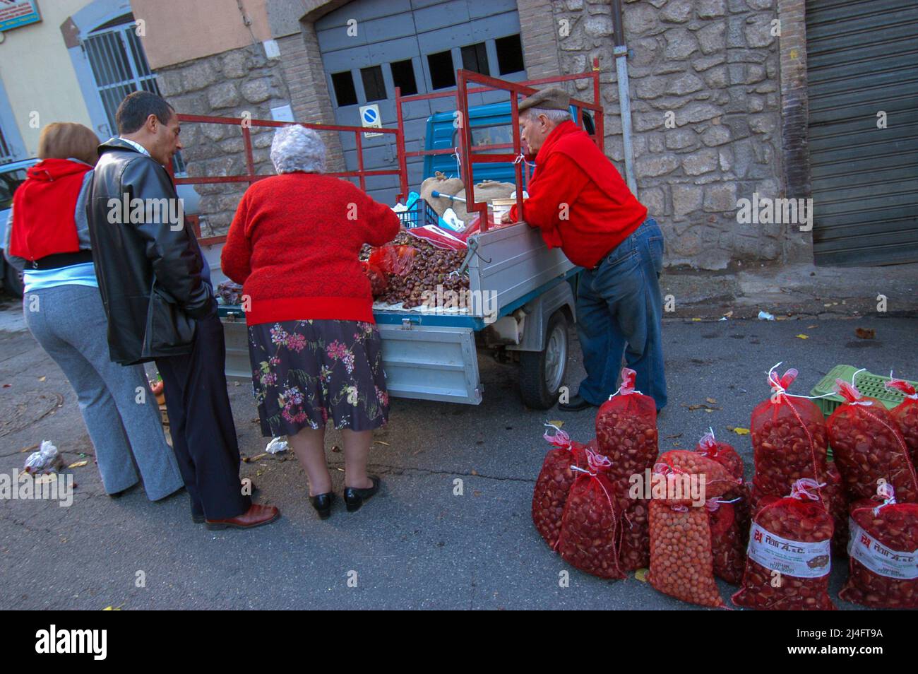 Soriano al Cimino, Viterbo, Italien 09/10/2005: sagra delle castagne - Kastanienfest. ©Andrea Sabbadini Stockfoto