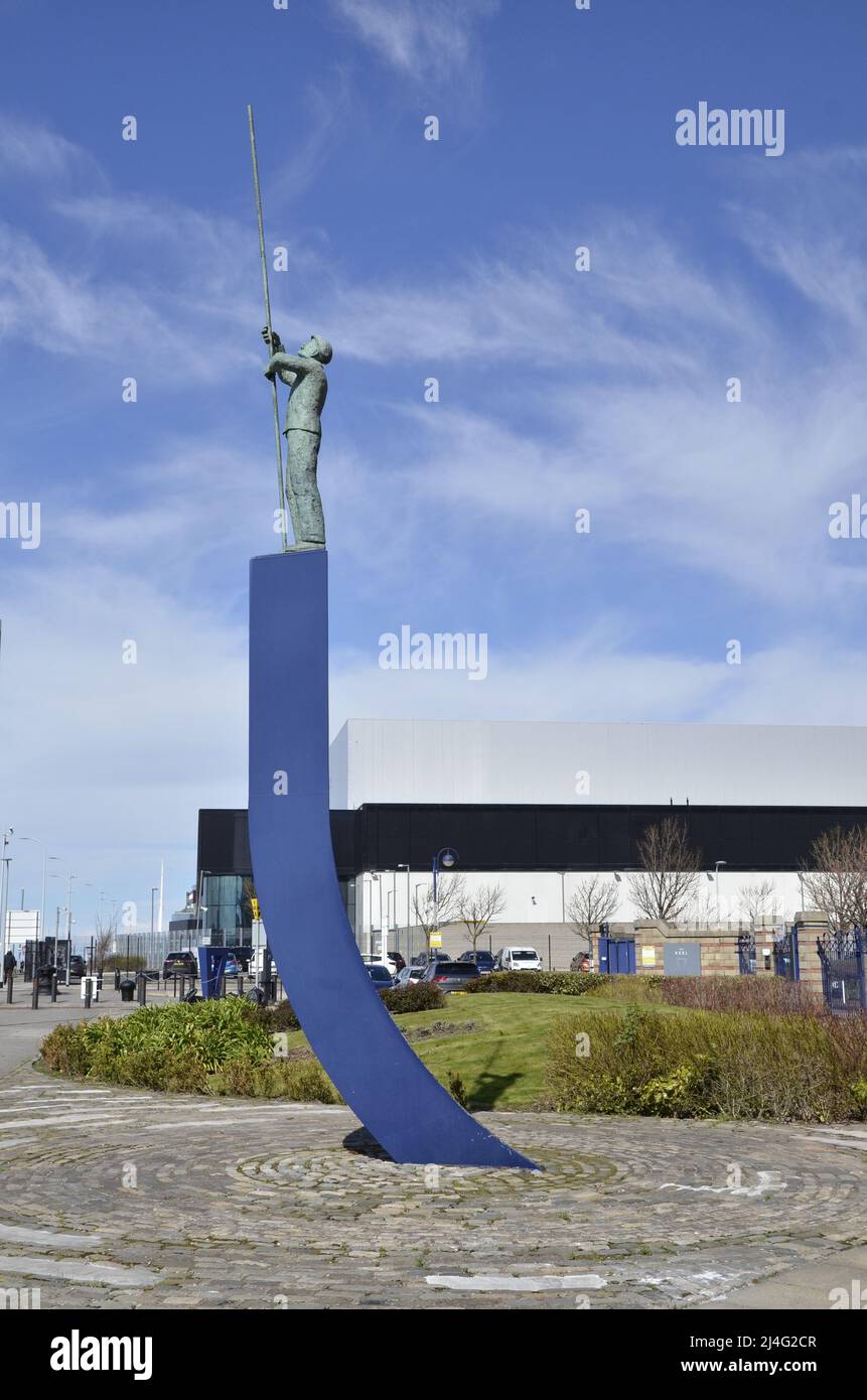 Die Keel Wohnsiedlung am Queens Dock in den docklands von Liverpool Stockfoto