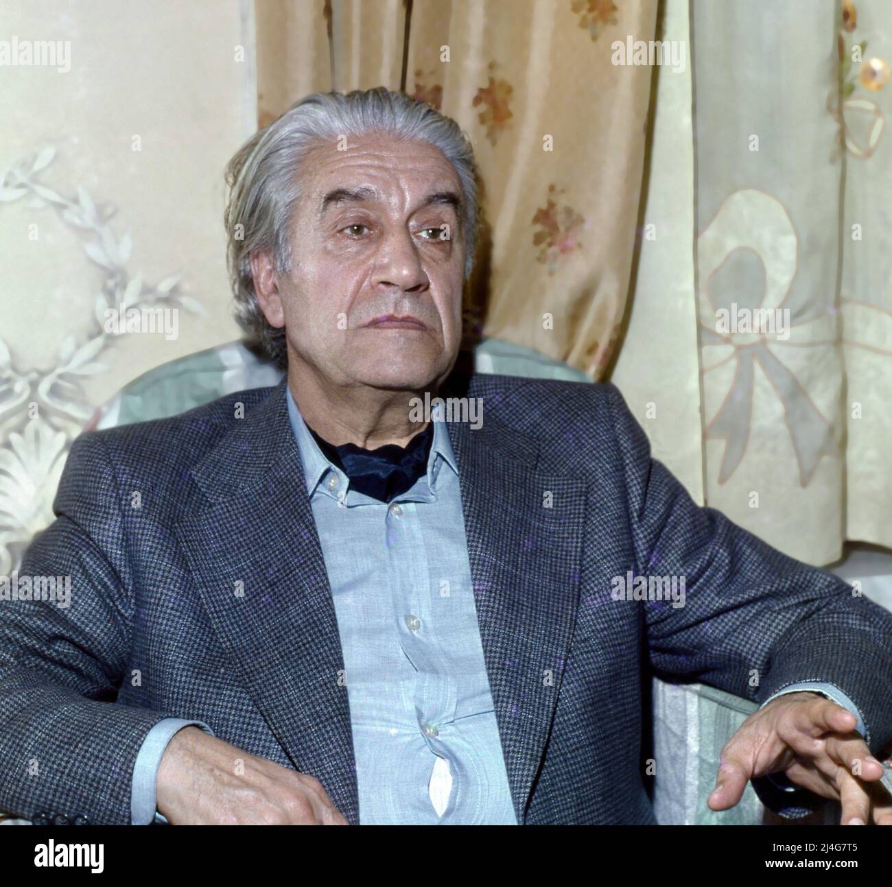 Berühmter rumänischer Musiker Sergiu Celibidache, ca. 1980 Stockfoto