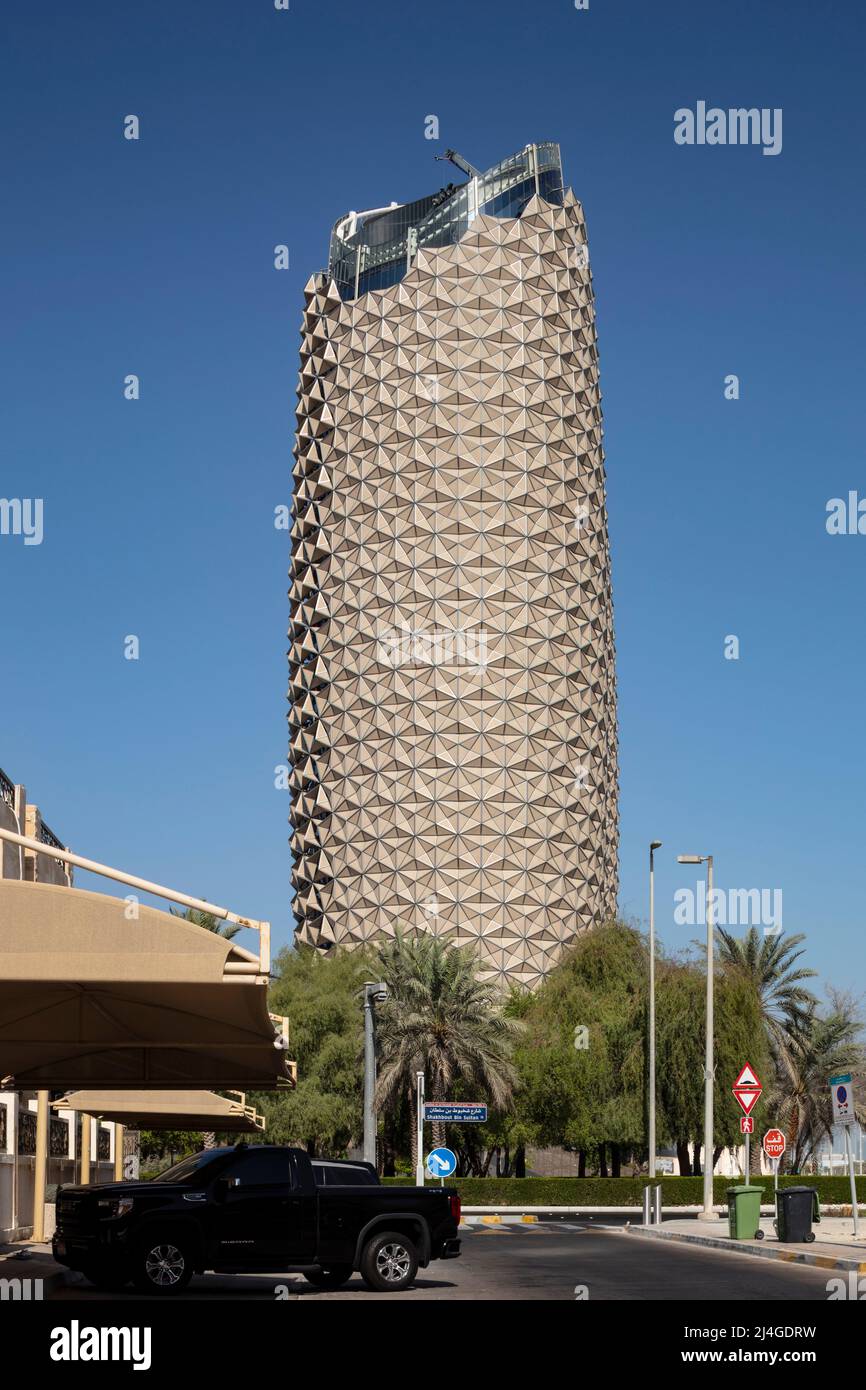 ABU DHABI, VEREINIGTE ARABISCHE EMIRATE - 30. Oktober 2021: Al Bahr Towers von Aedas Architects. Stockfoto