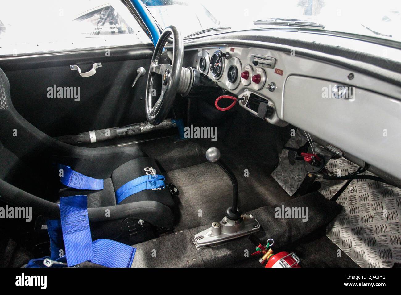 Porsche 1965 356 SC Innenraum vorbereitet für 2022 Masters Historic Racing auf dem Circuit of Catalonia, Barcelona, Spanien Stockfoto