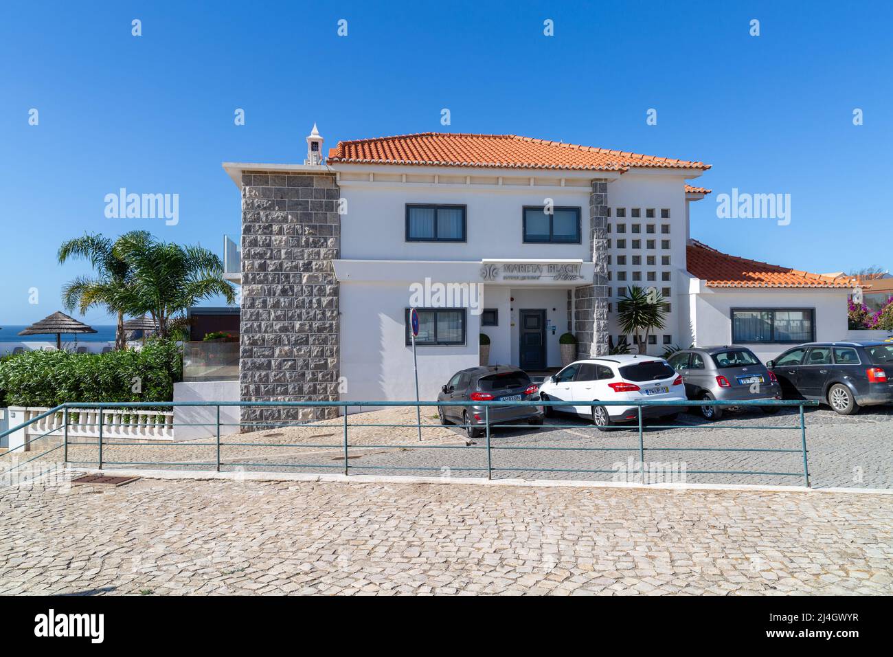 Mareta Beach Hotel, Sagres, Portugal Stockfoto