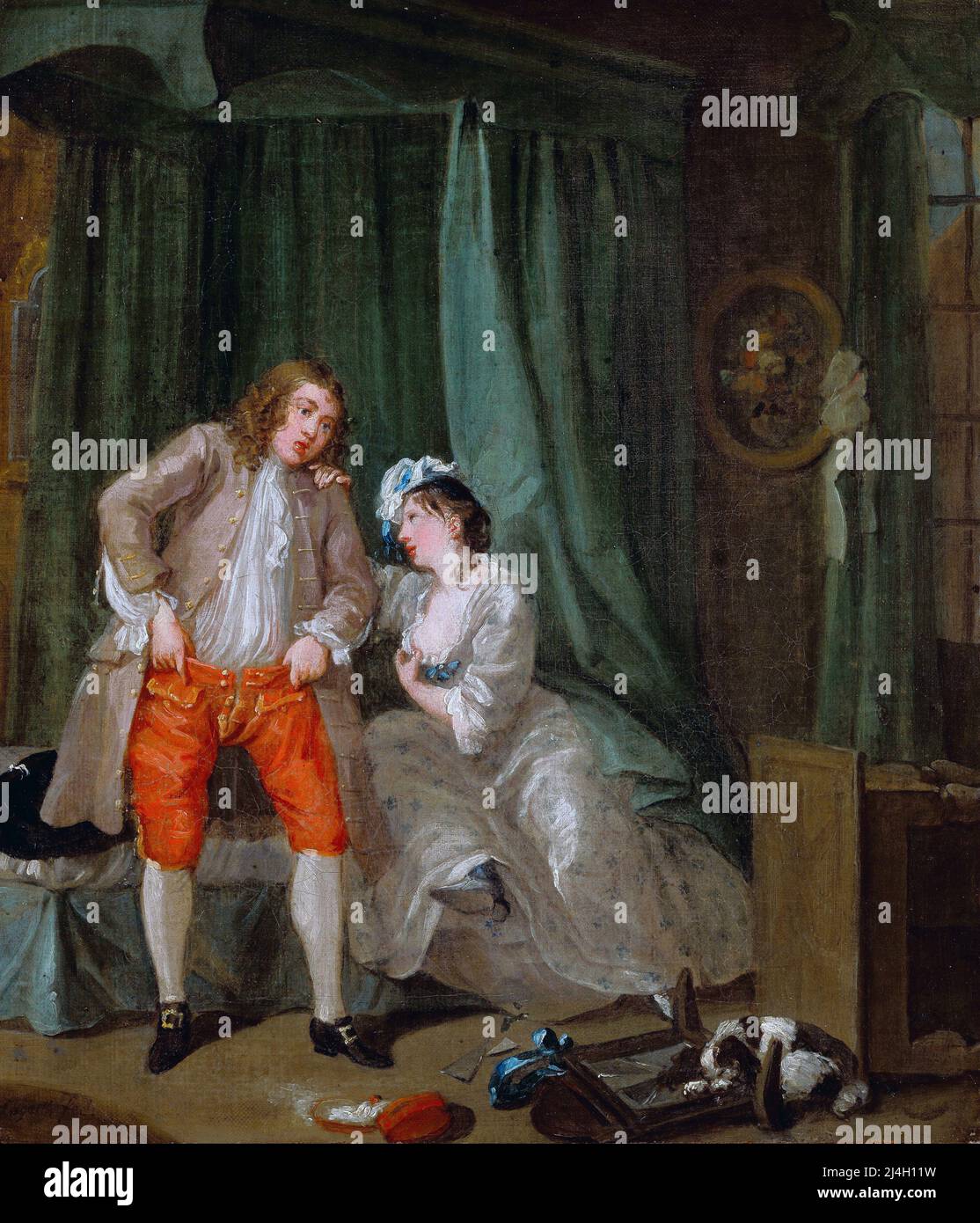 Danach, 1731, Gemälde von William Hogarth Stockfoto