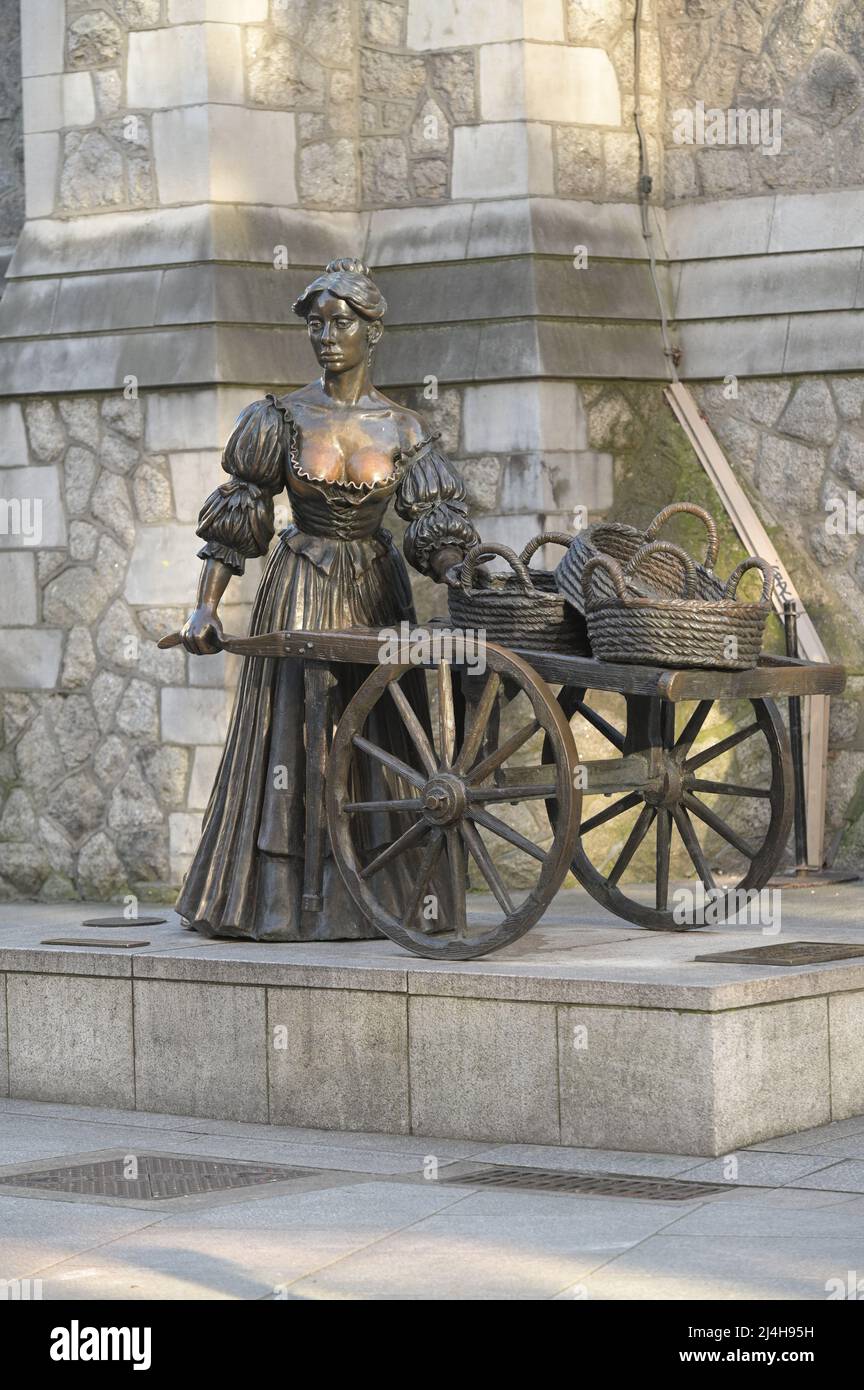 Statue von Molly Malone - Dublin City Stockfoto