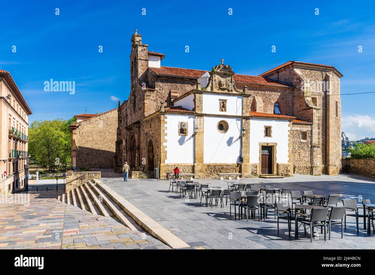 Kirche von San Antonio de Padua in der Stadt Aviles in Asturien Stockfoto