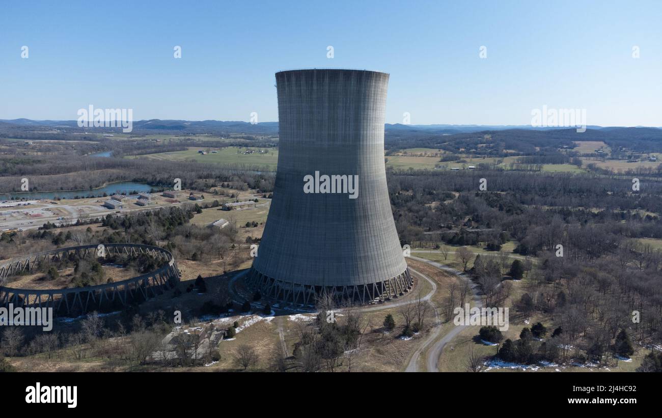 Das Kernkraftwerk Hartsville war ein stillgelegtes Kernkraftwerk in der Nähe von Hartsville, Tennessee. Von der TVA zu bauen und zu betreiben Stockfoto