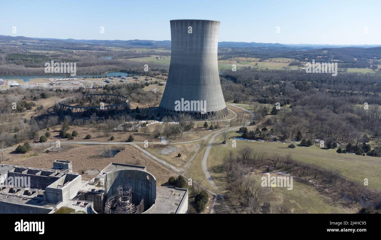 Das Kernkraftwerk Hartsville war ein stillgelegtes Kernkraftwerk in der Nähe von Hartsville, Tennessee. Von der TVA zu bauen und zu betreiben Stockfoto