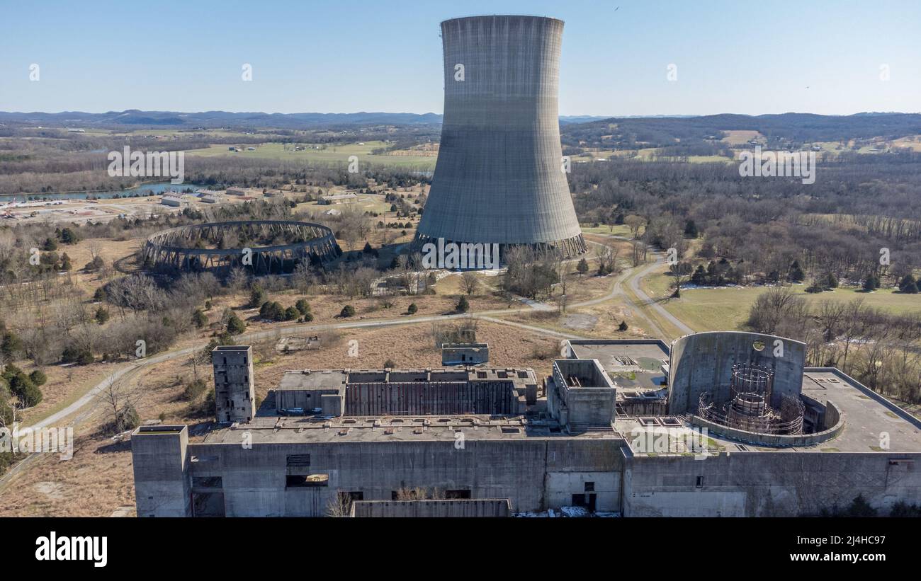 Das Kernkraftwerk Hartsville war ein stillgelegtes Kernkraftwerk in der Nähe von Hartsville, Tennessee. Von der TVA zu bauen und zu betreiben Stockfoto