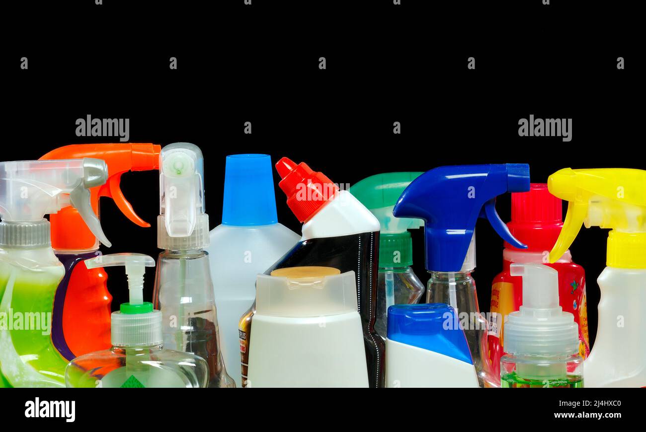 Kunststoff-Flaschen Stockfoto