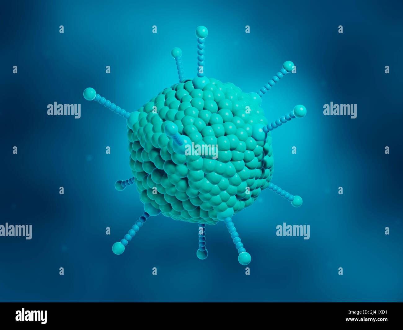 Adenovirus, Illustration Stockfoto