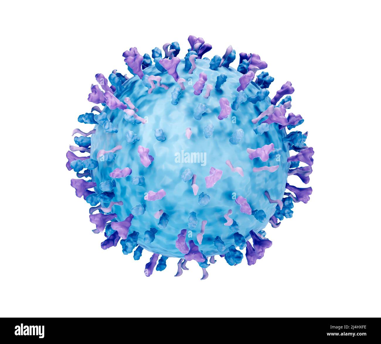 Respiratorisches Synzytialvirus (RSV), Abbildung Stockfoto