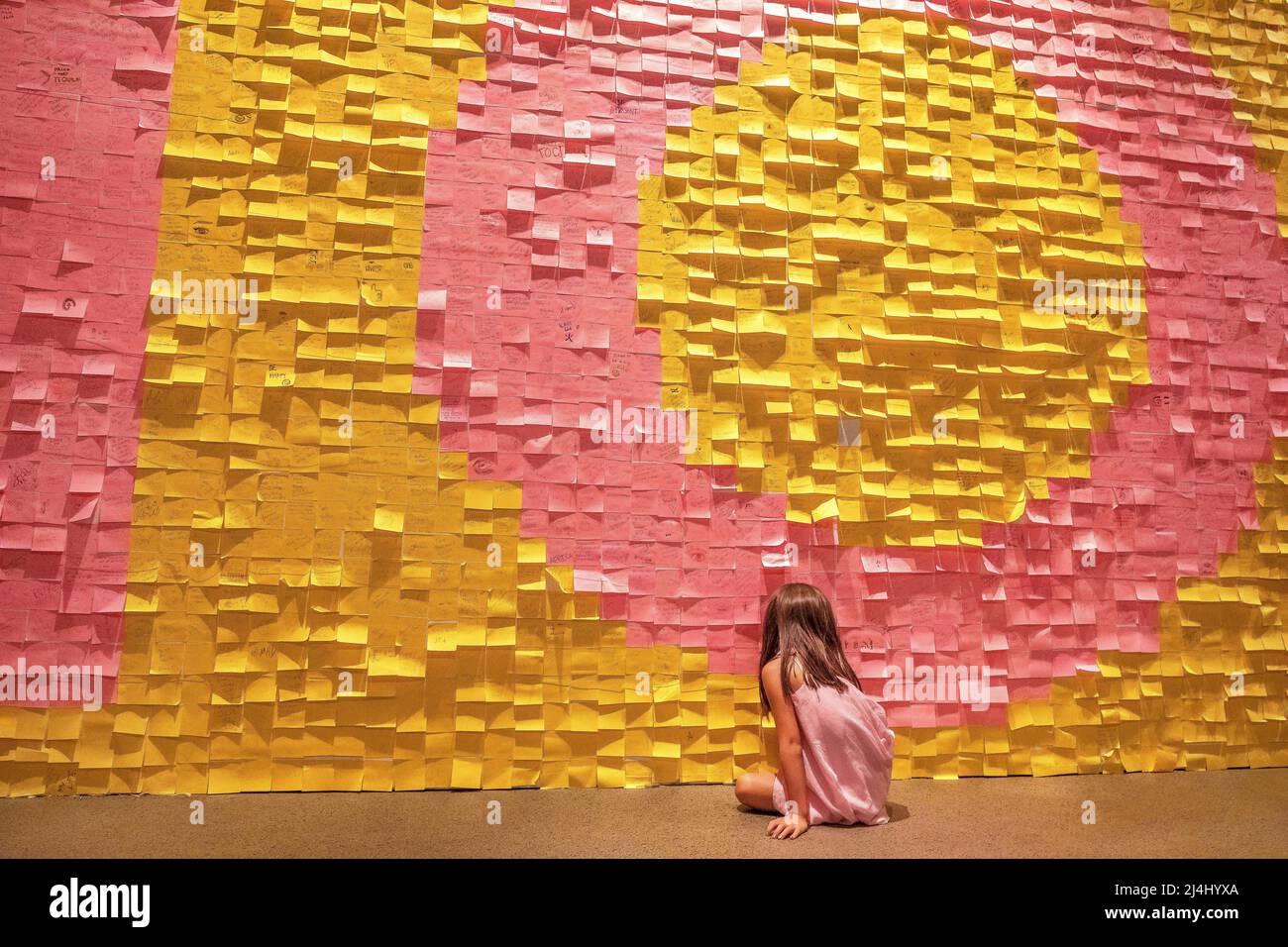 „To Do“-Kunstinstallation von illegal Art in San Diego's Wonderspaces, Kalifornien Stockfoto