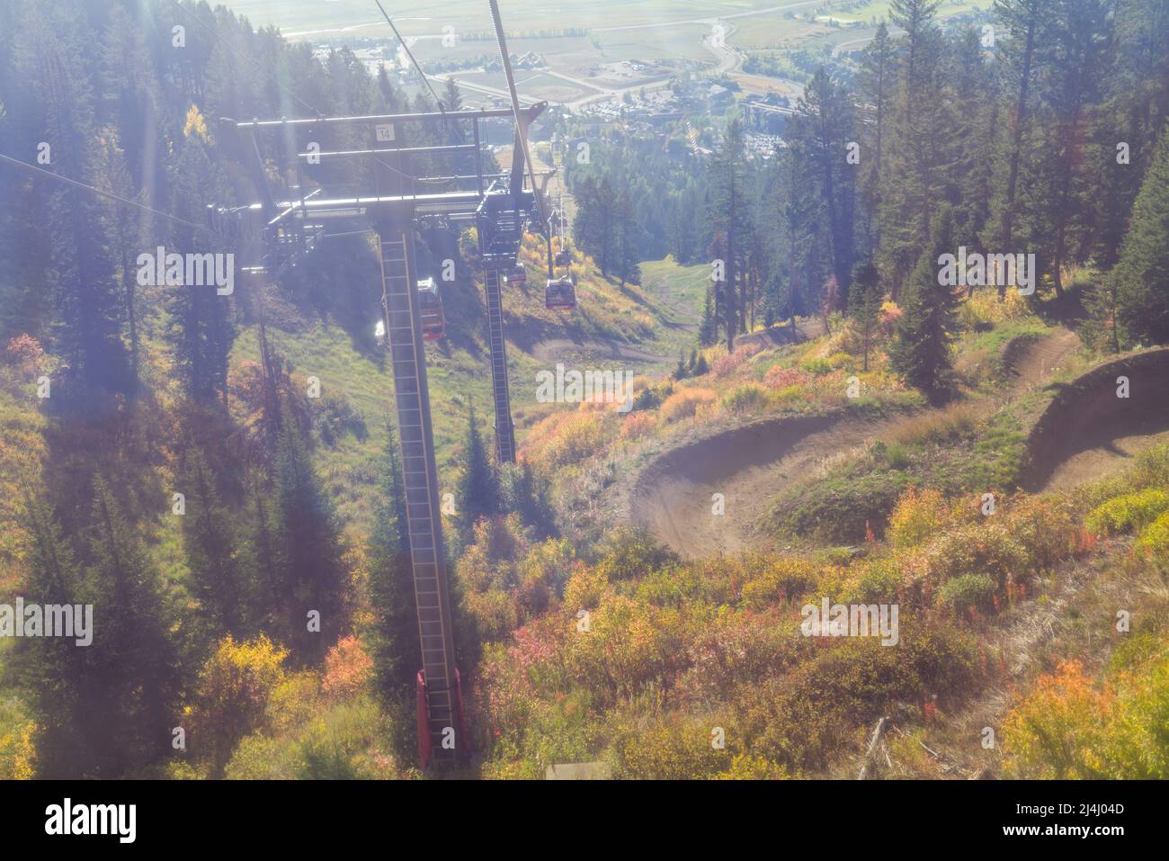 Gondel in Jackson Hole Stockfoto