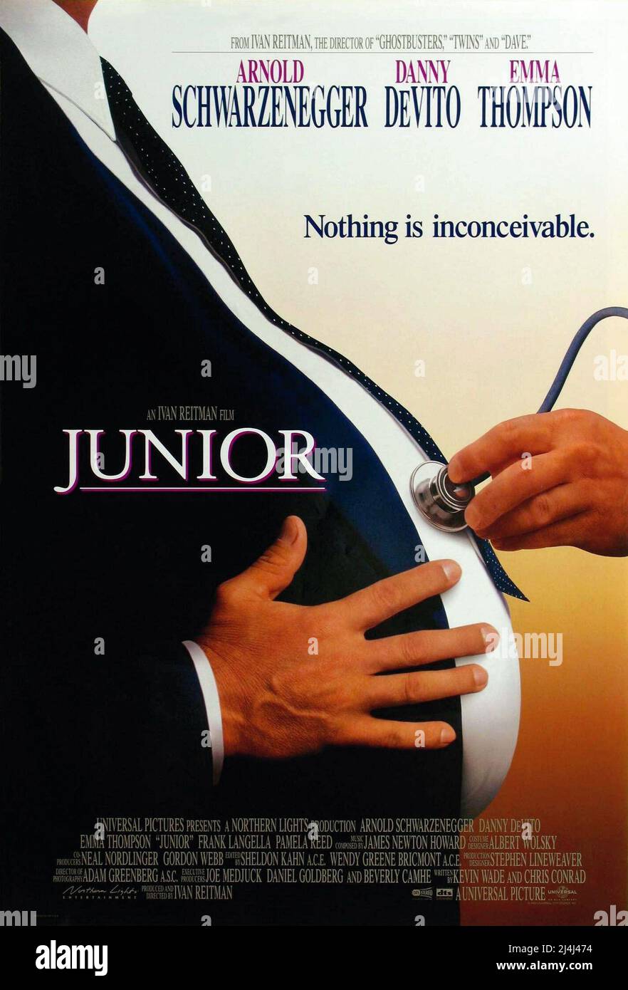 JUNIOR (1994), Regie: IVAN REITMAN. Kredit: UNIVERSAL/NORDLICHTER/Album Stockfoto