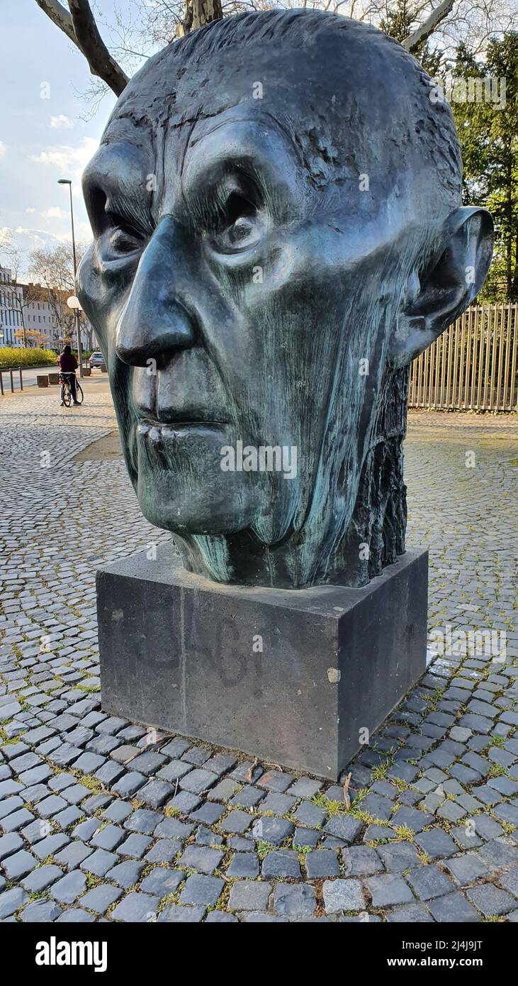 Adenauer-Büste Stockfoto