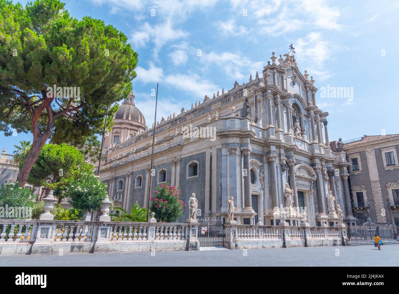 Gebäude der Universita degli studi di catania in Sizilien, Italien. Stockfoto