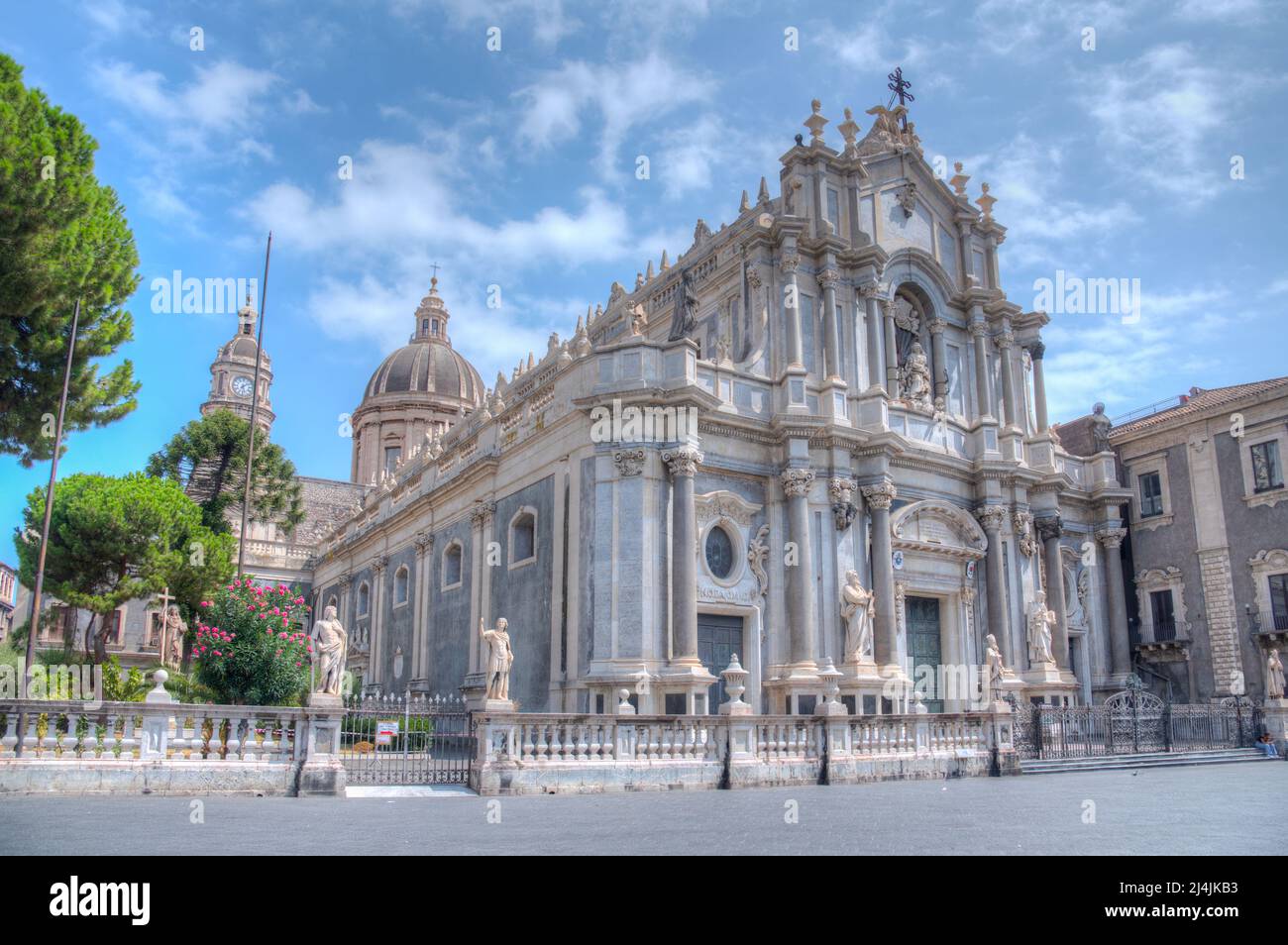 Gebäude der Universita degli studi di catania in Sizilien, Italien. Stockfoto