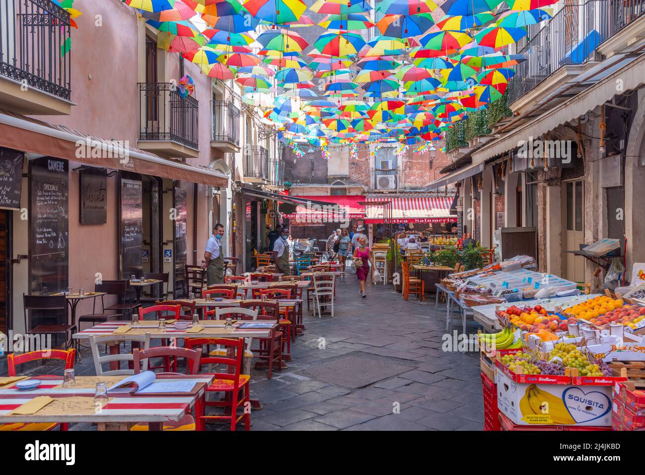 Gebäude der Universita degli studi di catania in Sizilien, Italien. Stockfoto