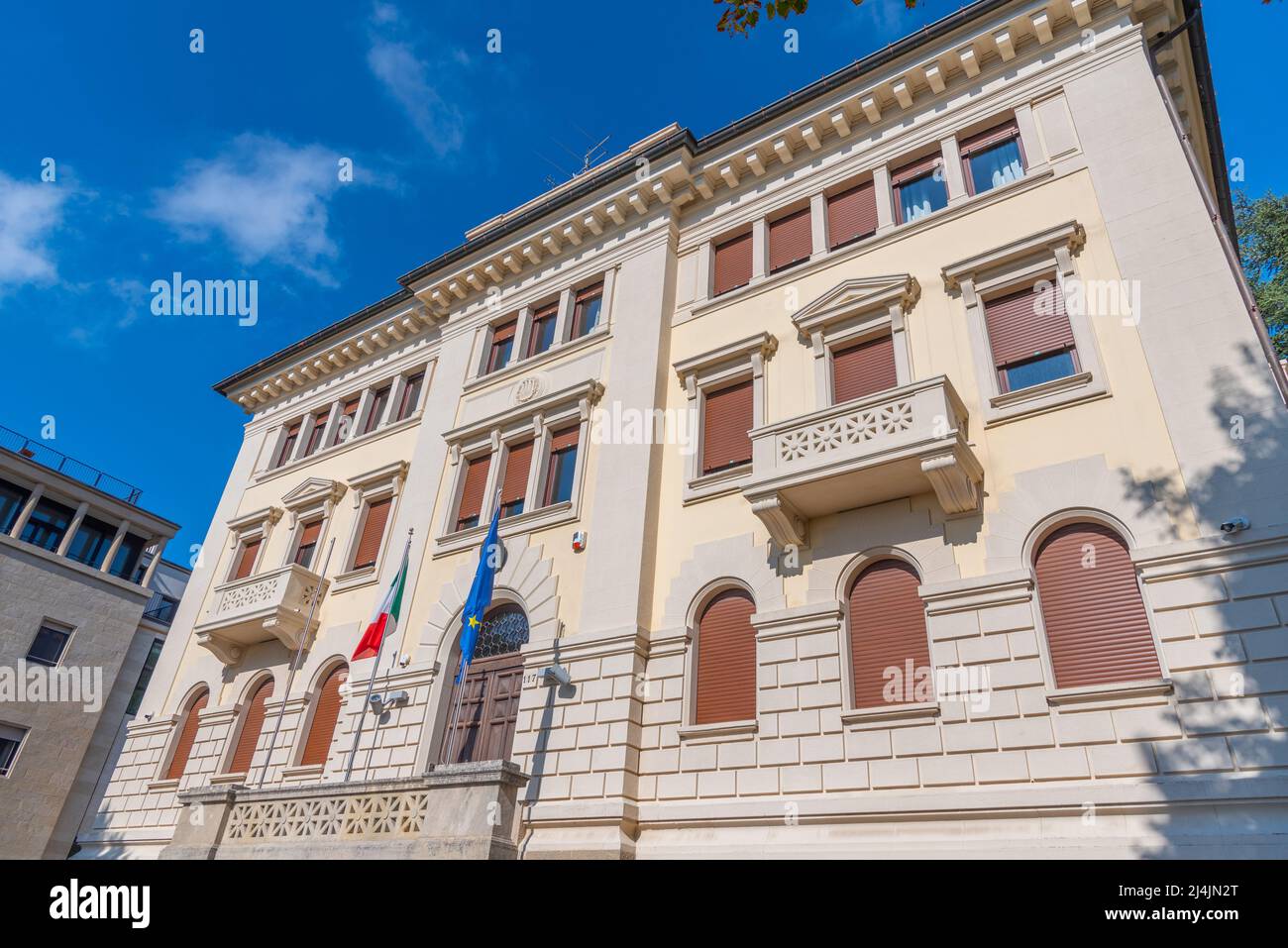 Die Botschaft Italiens in San Marino. Stockfoto