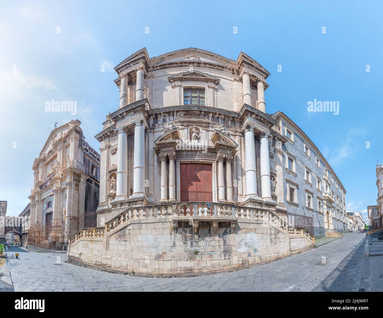 kirche San Francesco Borgia in Catania, Italien Stockfoto